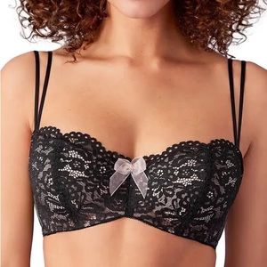 b. tempt’d by Wacoal Women’s Ciao Bella Balconette Bra in Night Black Size 34DDD